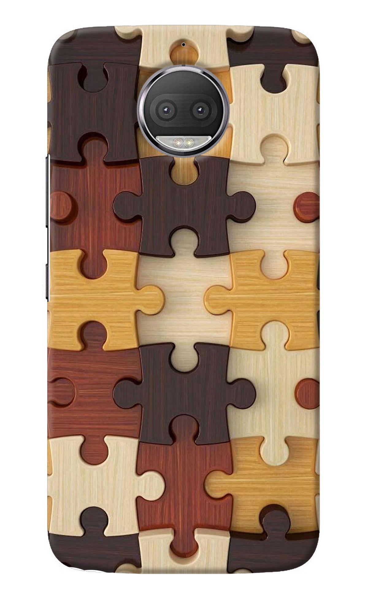 Wooden Puzzle Moto G5S plus Back Cover