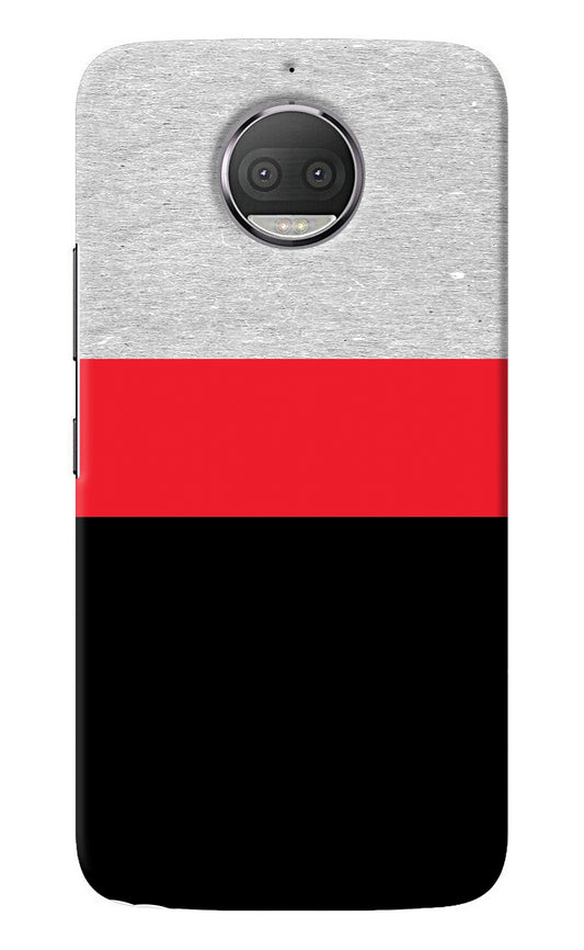 Tri Color Pattern Moto G5S plus Back Cover