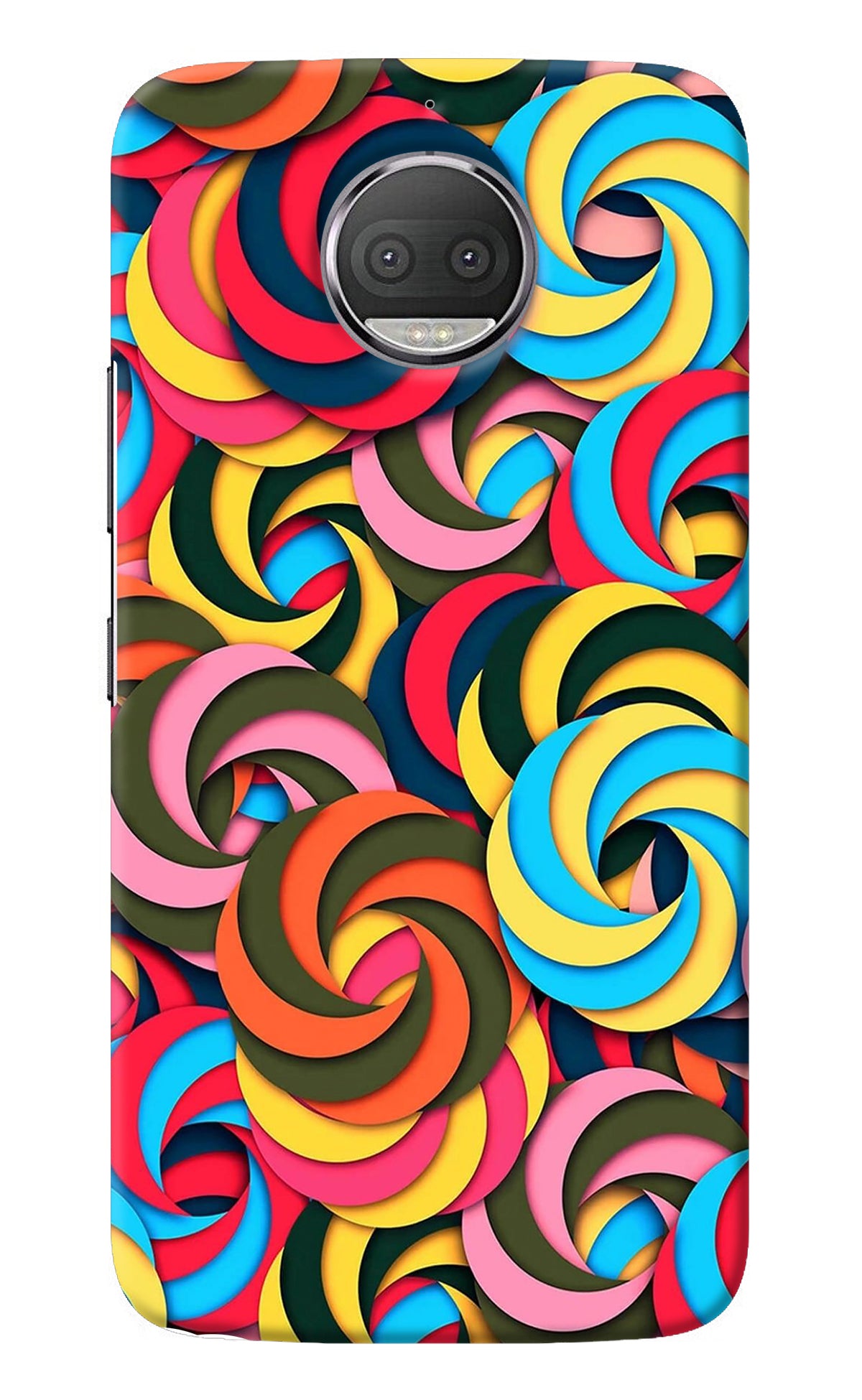 Spiral Pattern Moto G5S plus Back Cover