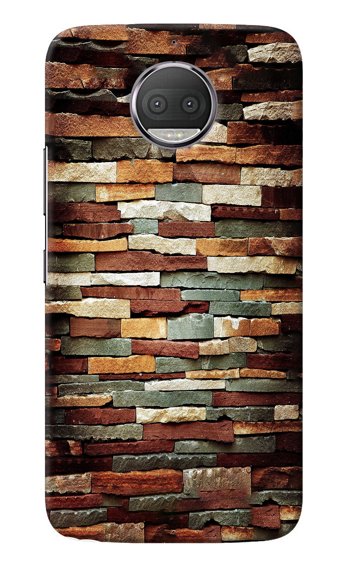 Bricks Pattern Moto G5S plus Back Cover