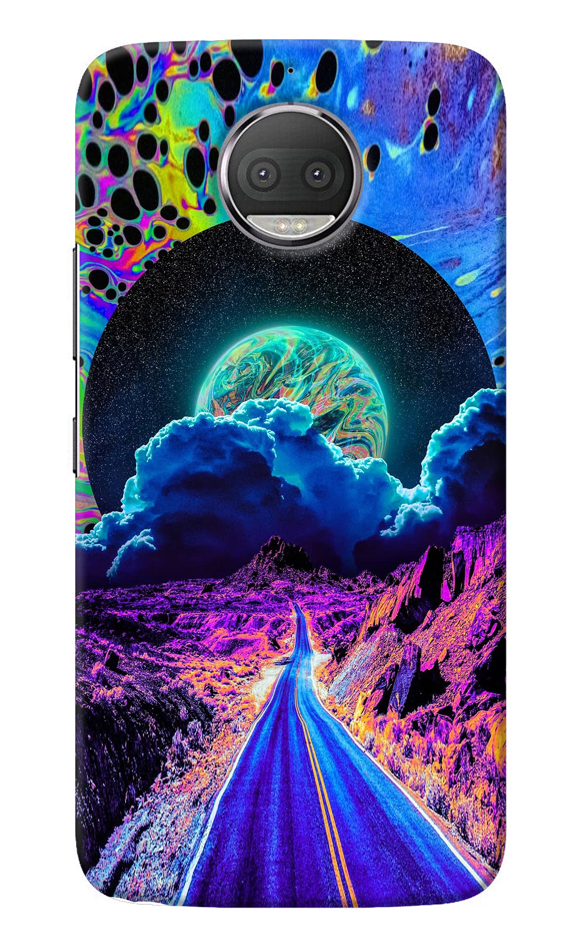 Psychedelic Painting Moto G5S plus Back Cover