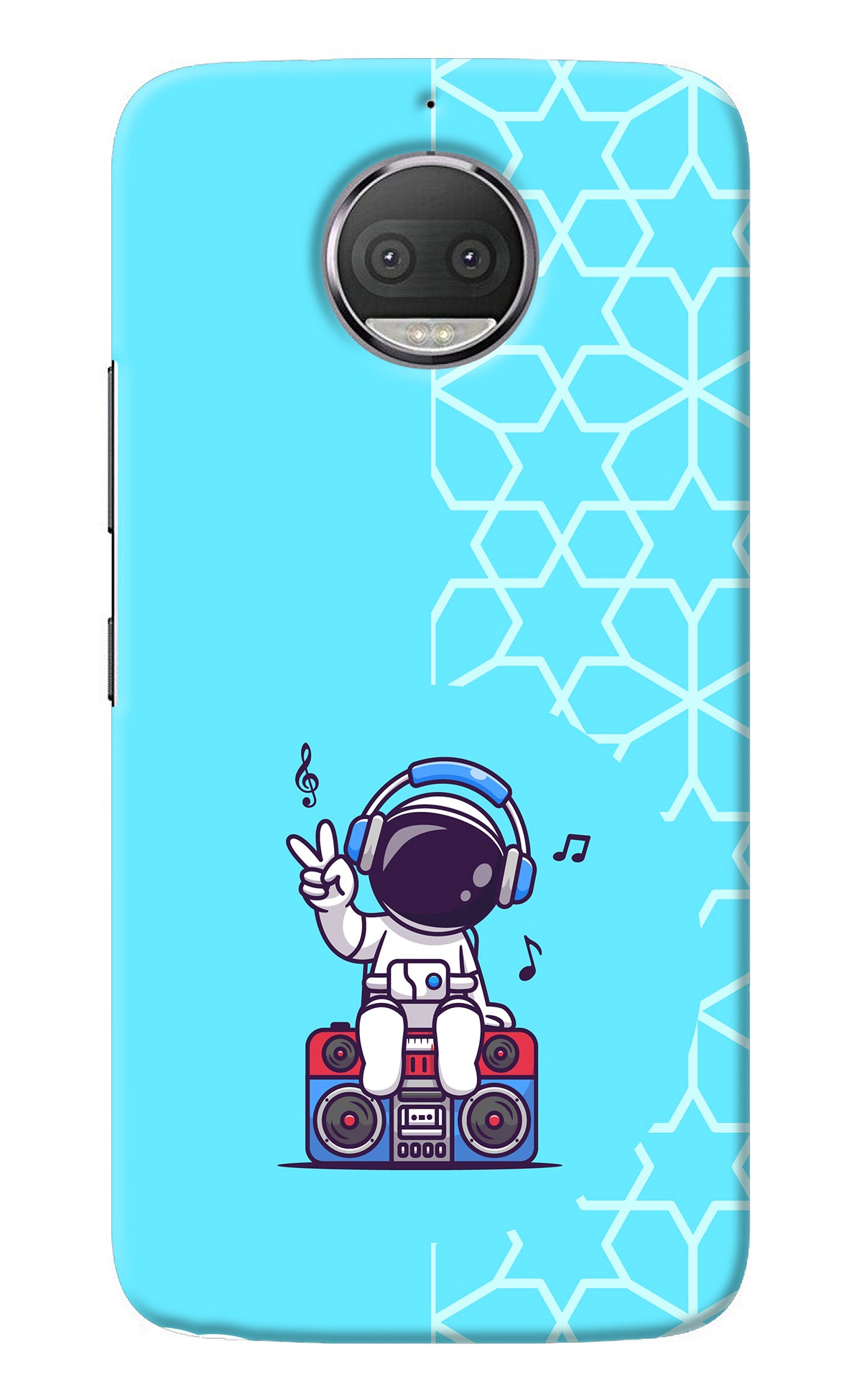 Cute Astronaut Chilling Moto G5S plus Back Cover