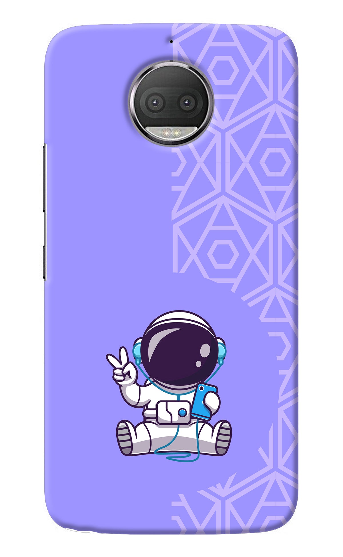 Cute Astronaut Chilling Moto G5S plus Back Cover