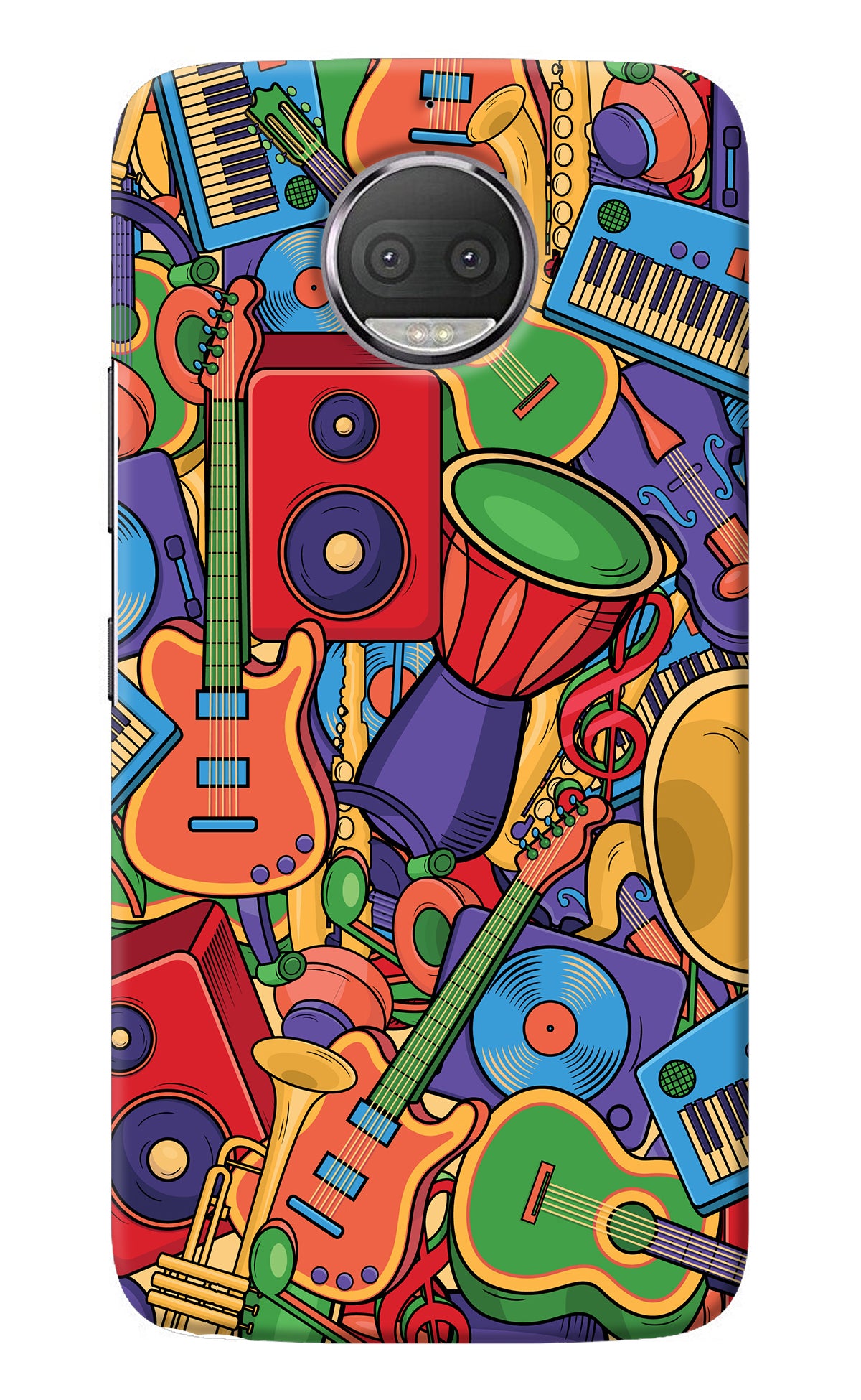 Music Instrument Doodle Moto G5S plus Back Cover