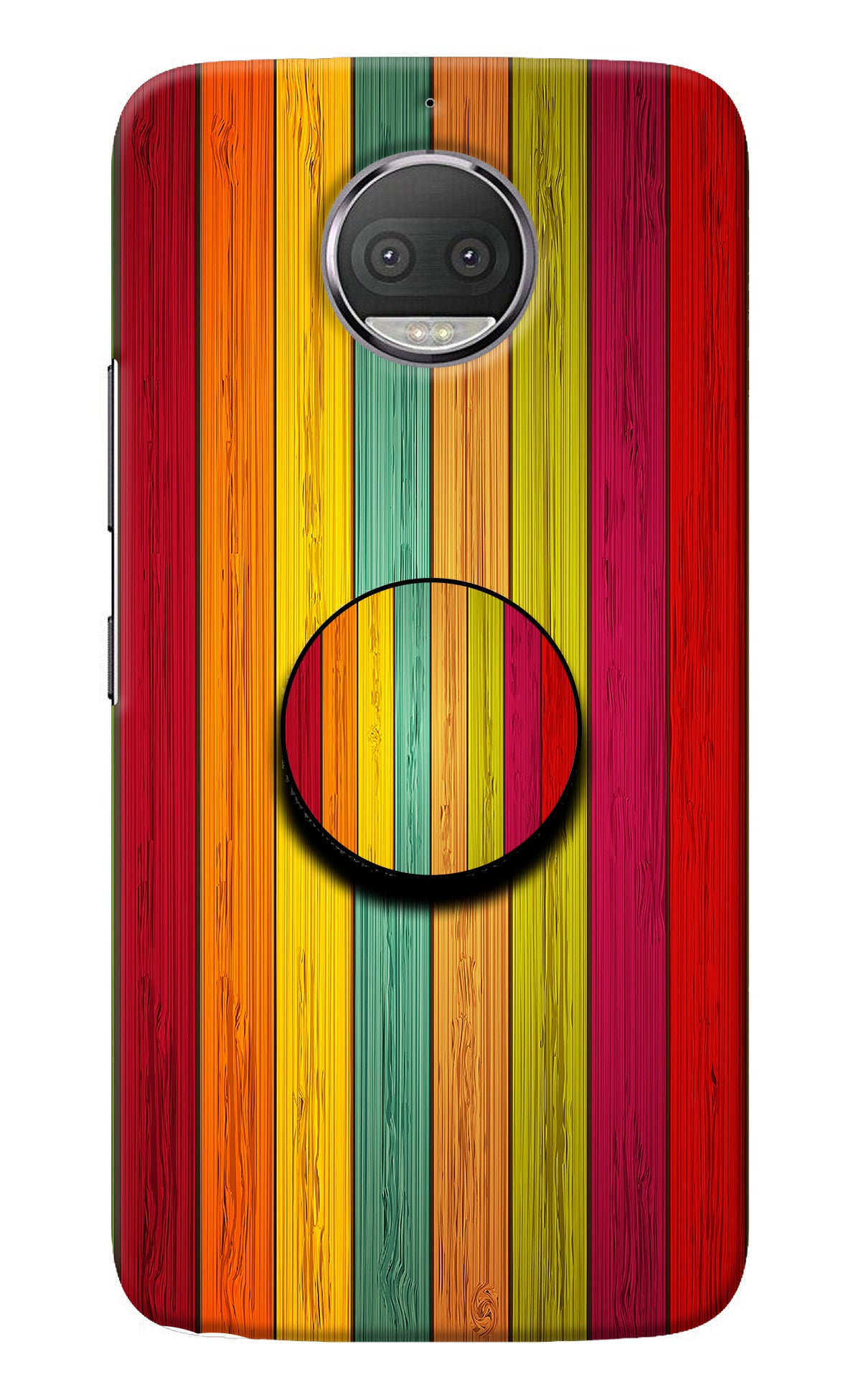 Multicolor Wooden Moto G5S plus Pop Case