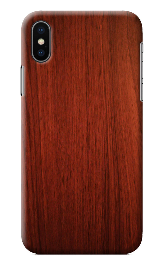 Wooden Plain Pattern iPhone X Back Cover
