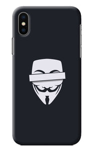 Anonymous Face iPhone X Back Cover
