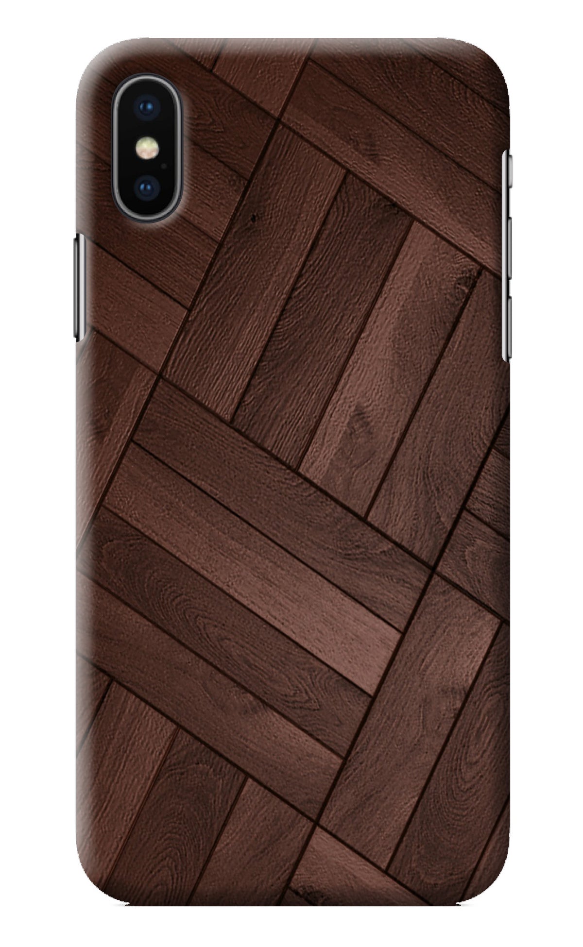 Wooden Texture Design iPhone X Back Cover