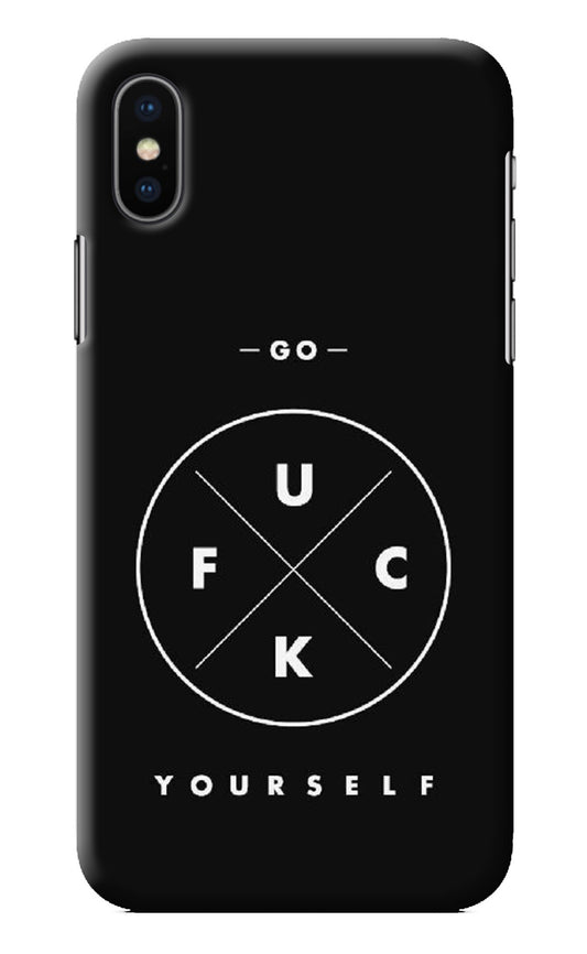 Go Fuck Yourself iPhone X Back Cover