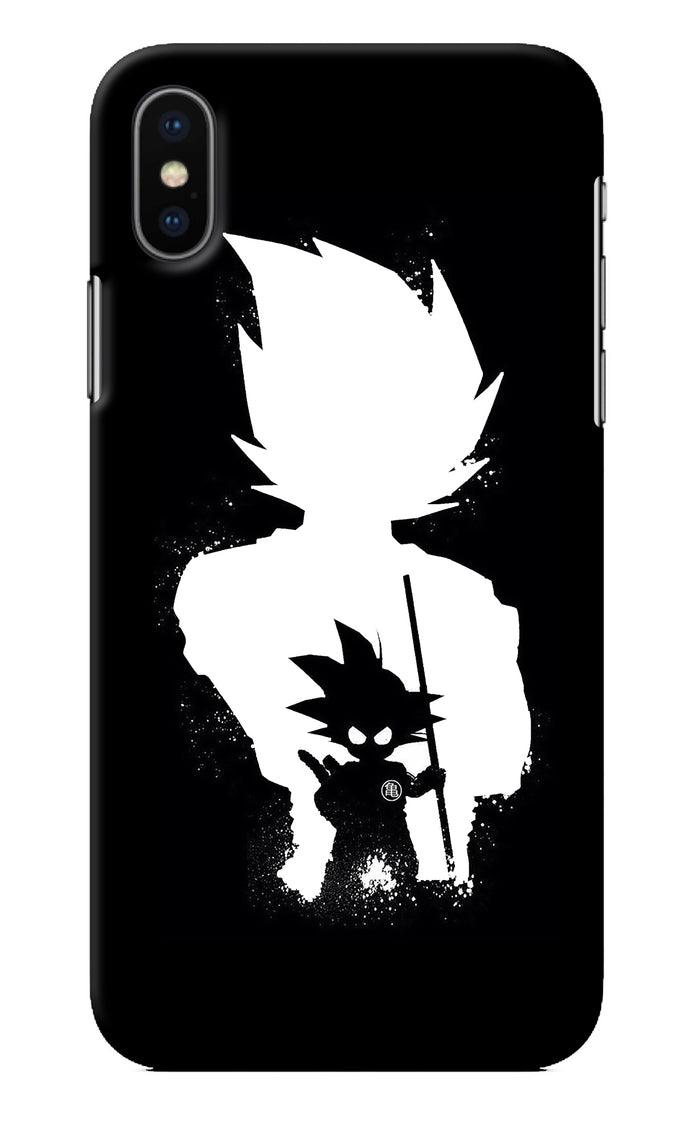 Goku Shadow iPhone X Back Cover