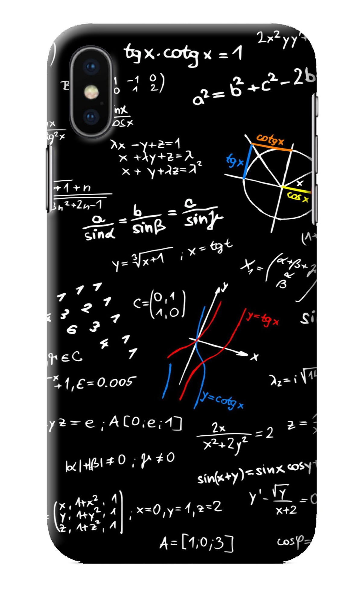 Mathematics Formula iPhone X Back Cover