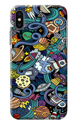 Space Abstract iPhone X Back Cover