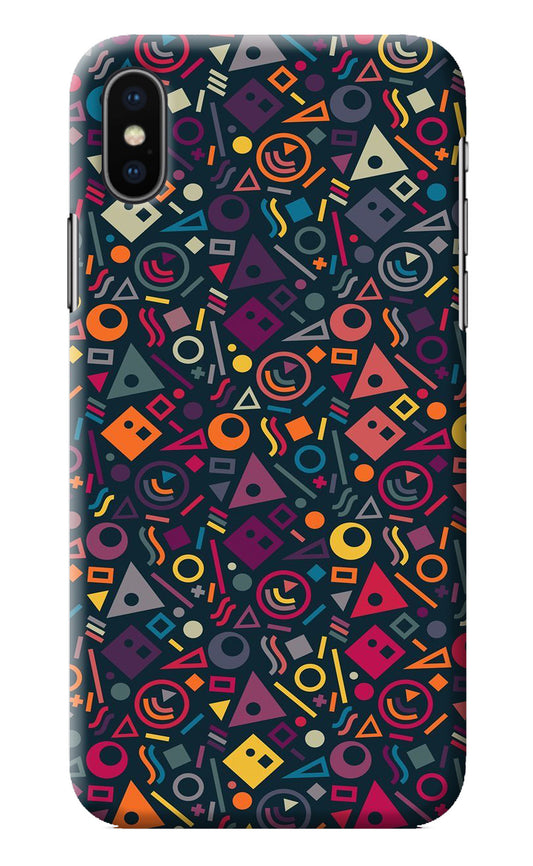 Geometric Abstract iPhone X Back Cover