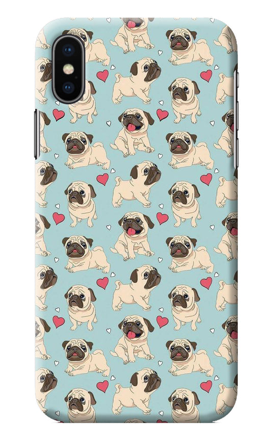 Pug Dog iPhone X Back Cover