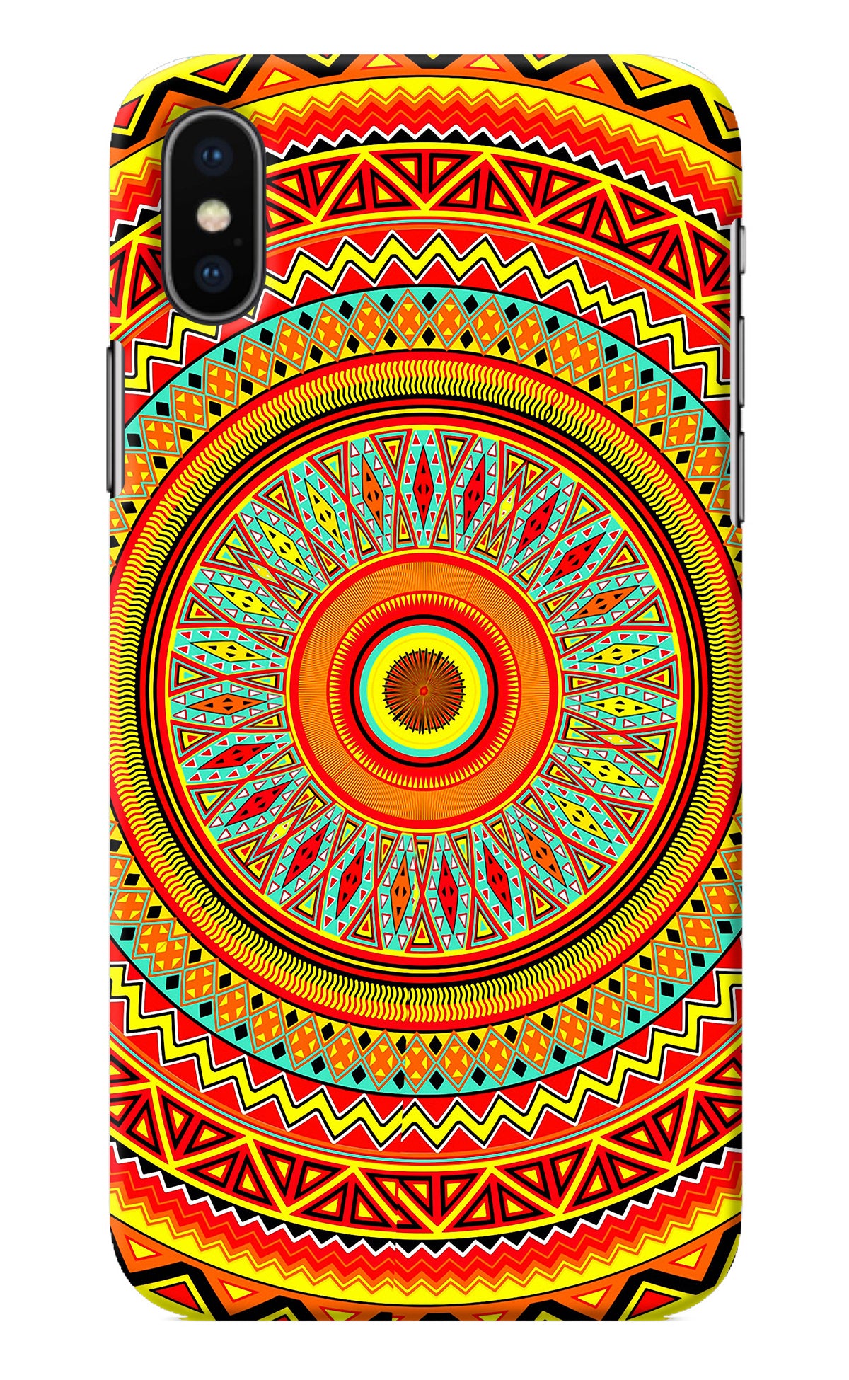 Mandala Pattern iPhone X Back Cover