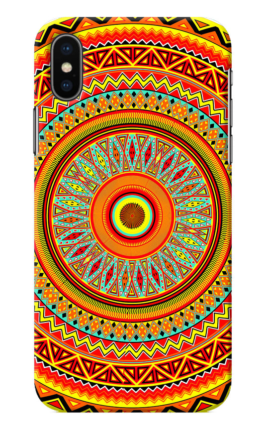 Mandala Pattern iPhone X Back Cover