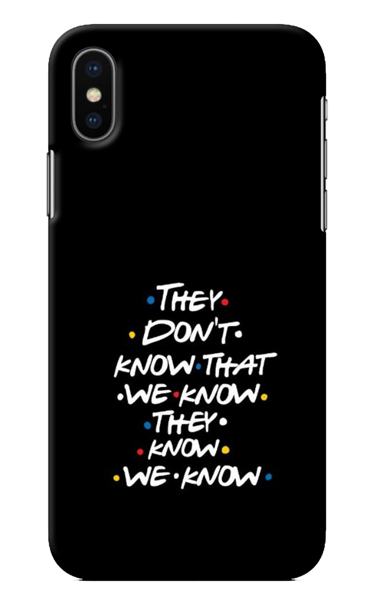 FRIENDS Dialogue iPhone X Back Cover