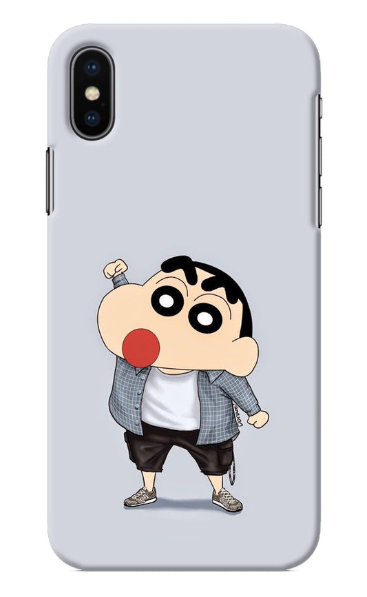 Shinchan iPhone X Back Cover