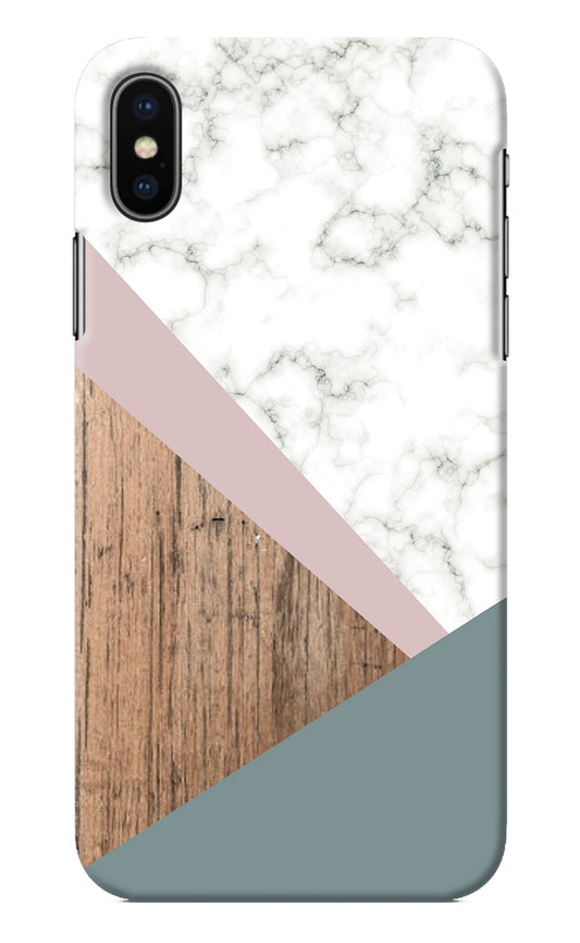 Marble wood Abstract iPhone X Back Cover