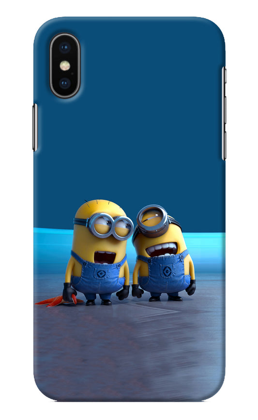 Minion Laughing iPhone X Back Cover