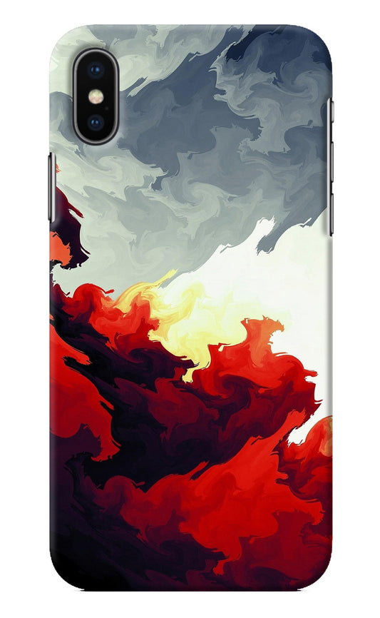 Fire Cloud iPhone X Back Cover