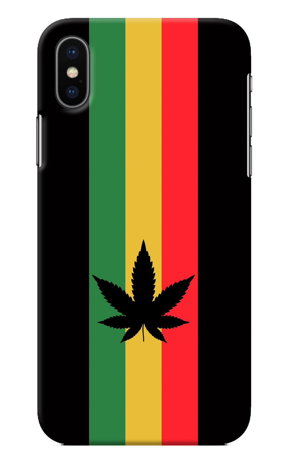 Weed Flag iPhone X Back Cover