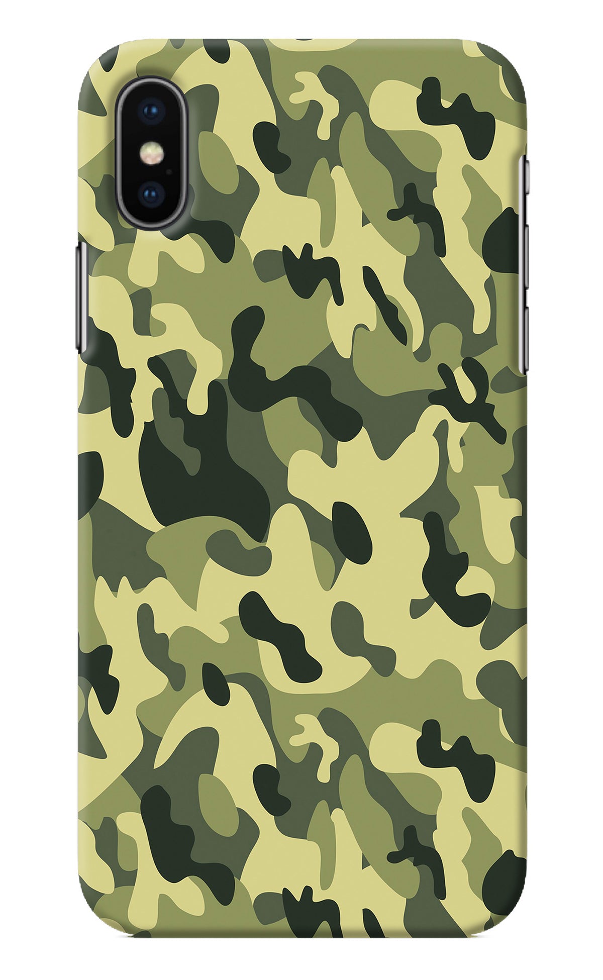 Camouflage iPhone X Back Cover