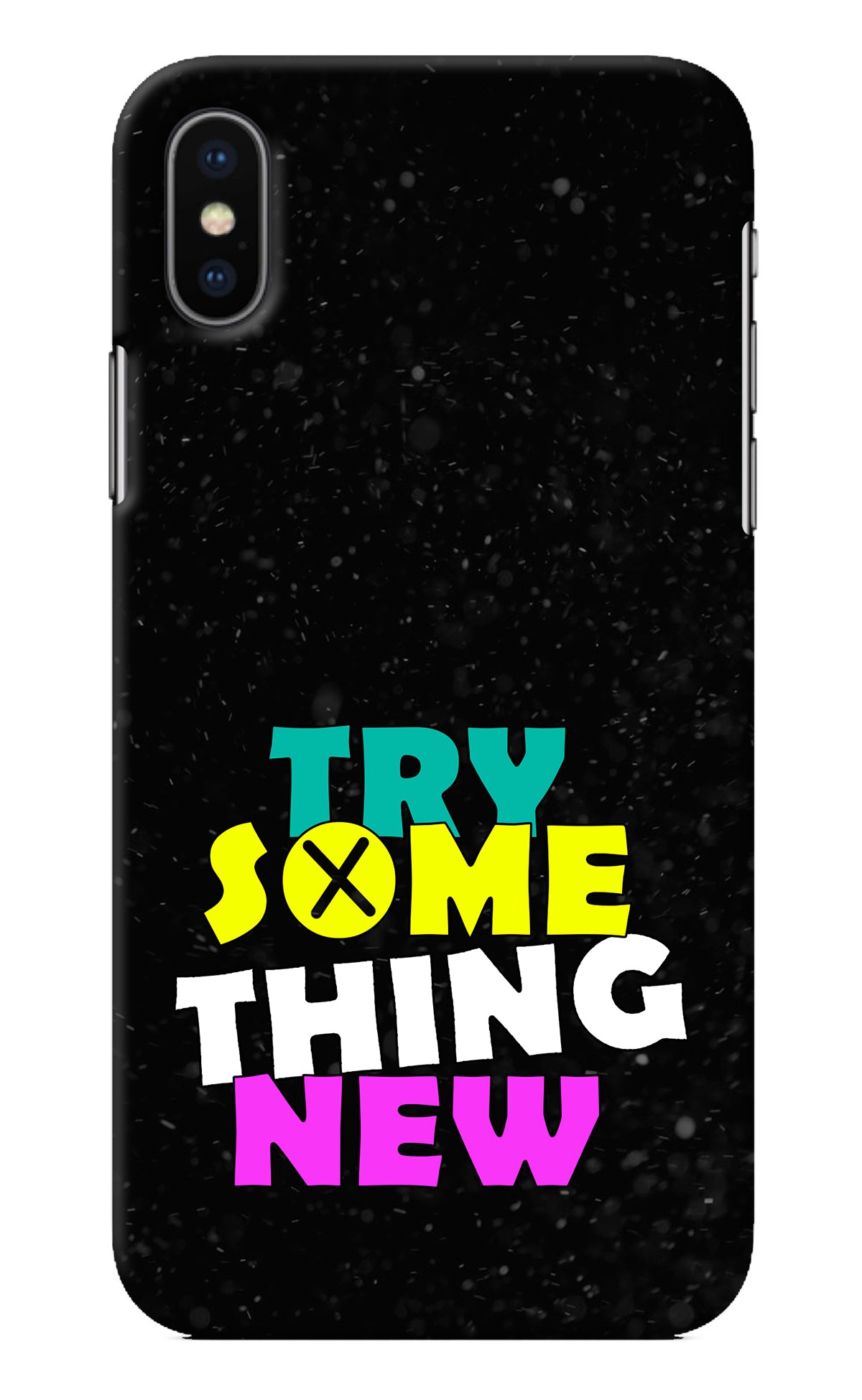 Try Something New iPhone X Back Cover