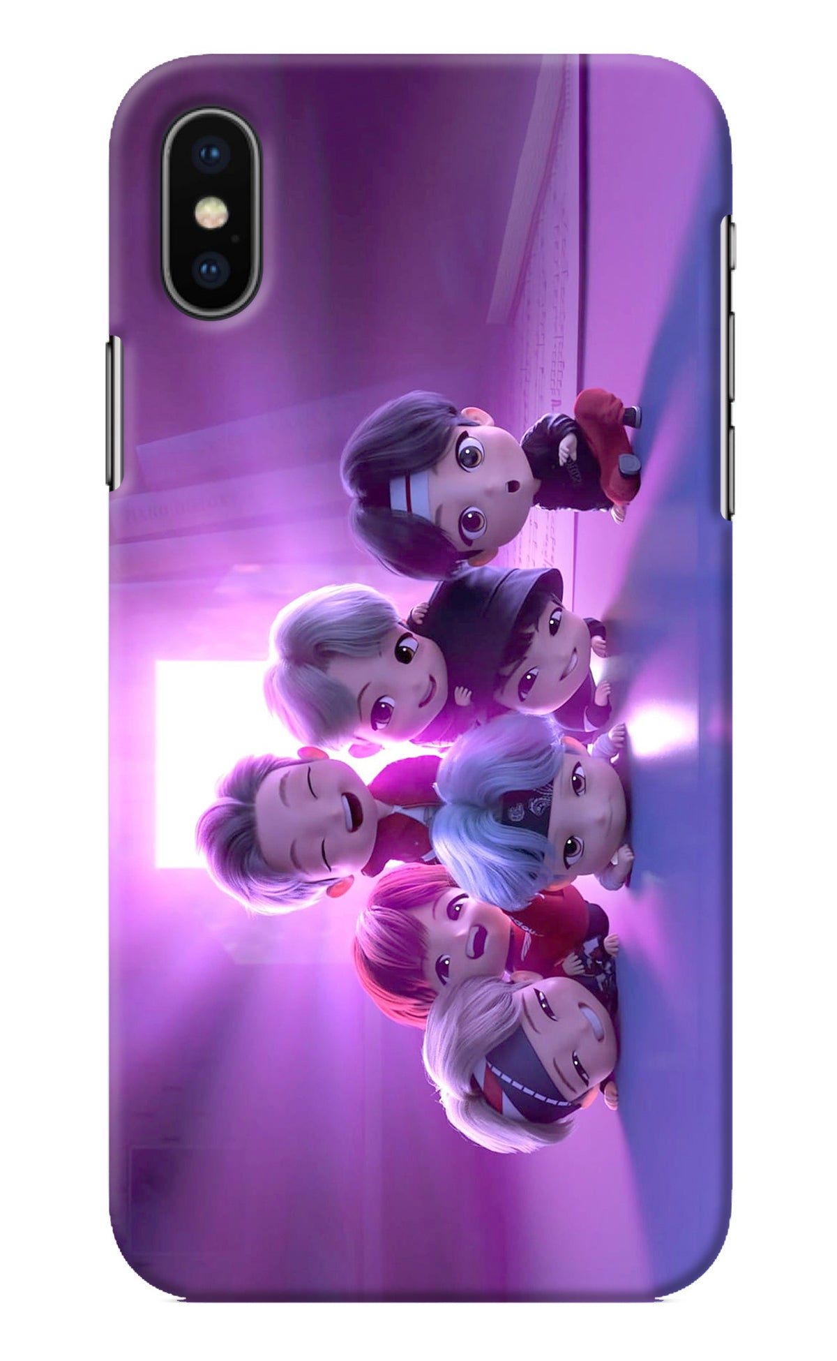 BTS Chibi iPhone X Back Cover