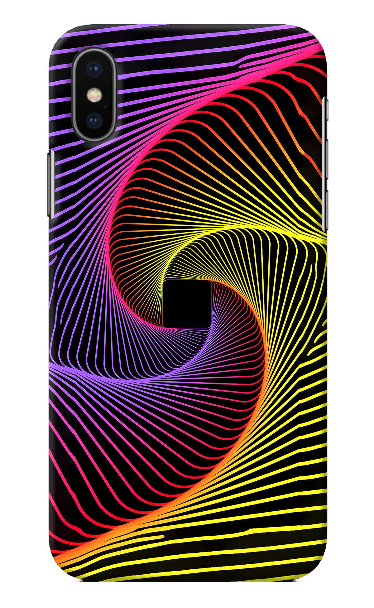 Colorful Strings iPhone X Back Cover