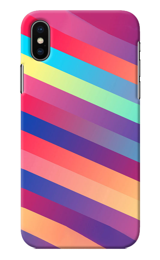 Stripes color iPhone X Back Cover