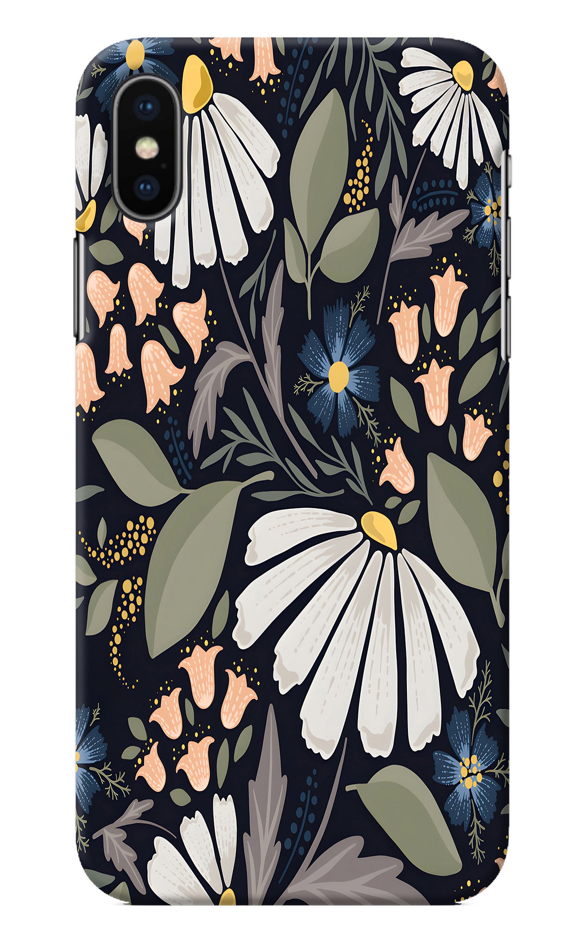 Flowers Art iPhone X Back Cover