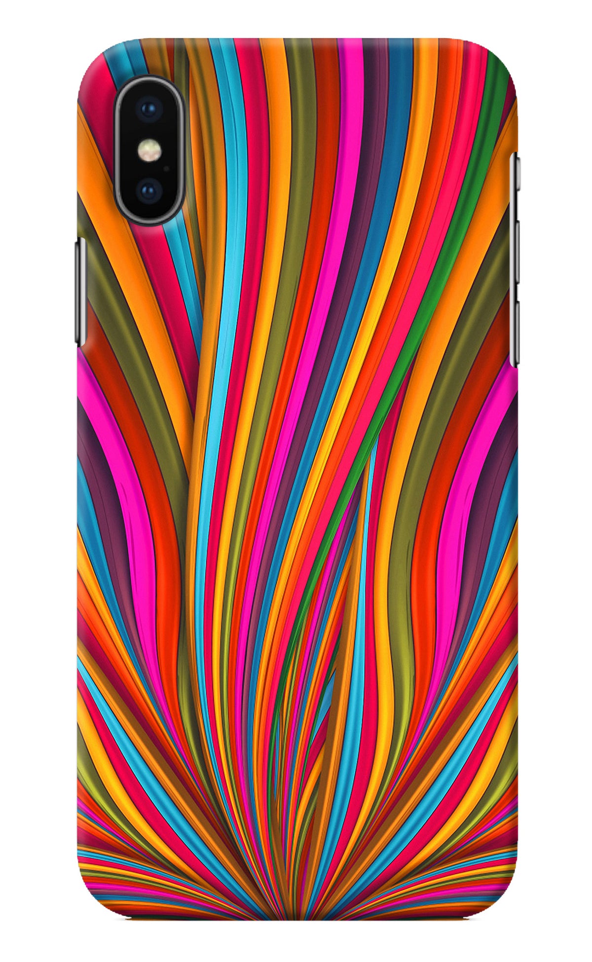 Trippy Wavy iPhone X Back Cover