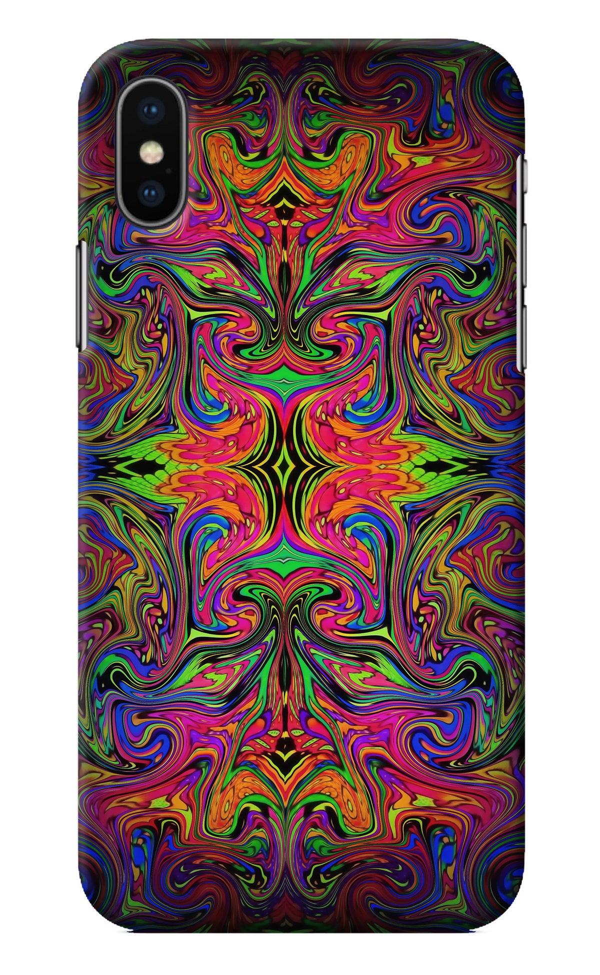 Psychedelic Art iPhone X Back Cover