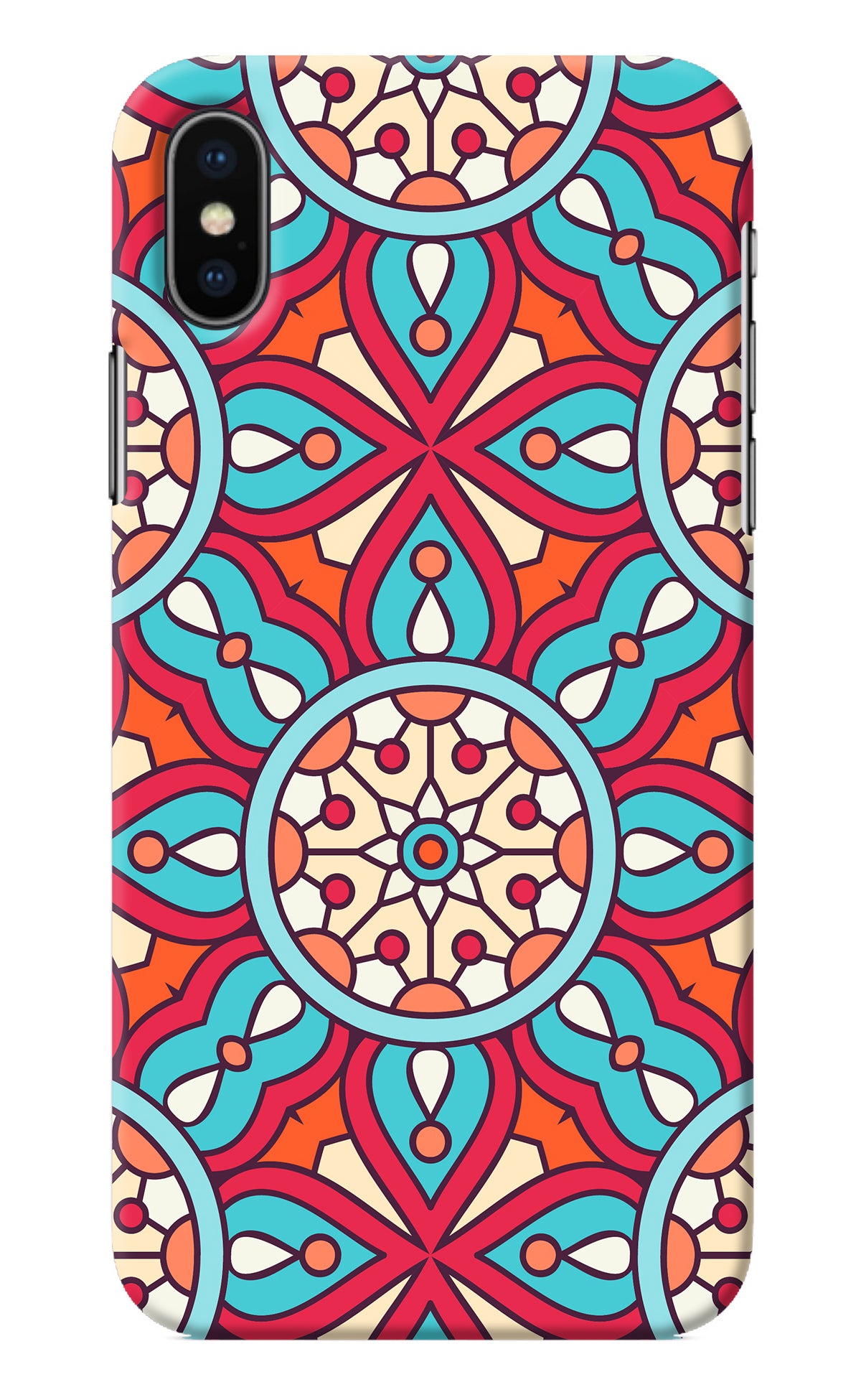 Mandala Geometric iPhone X Back Cover