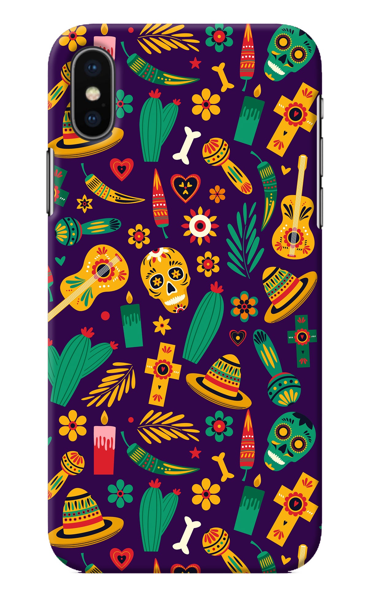 Mexican Artwork iPhone X Back Cover