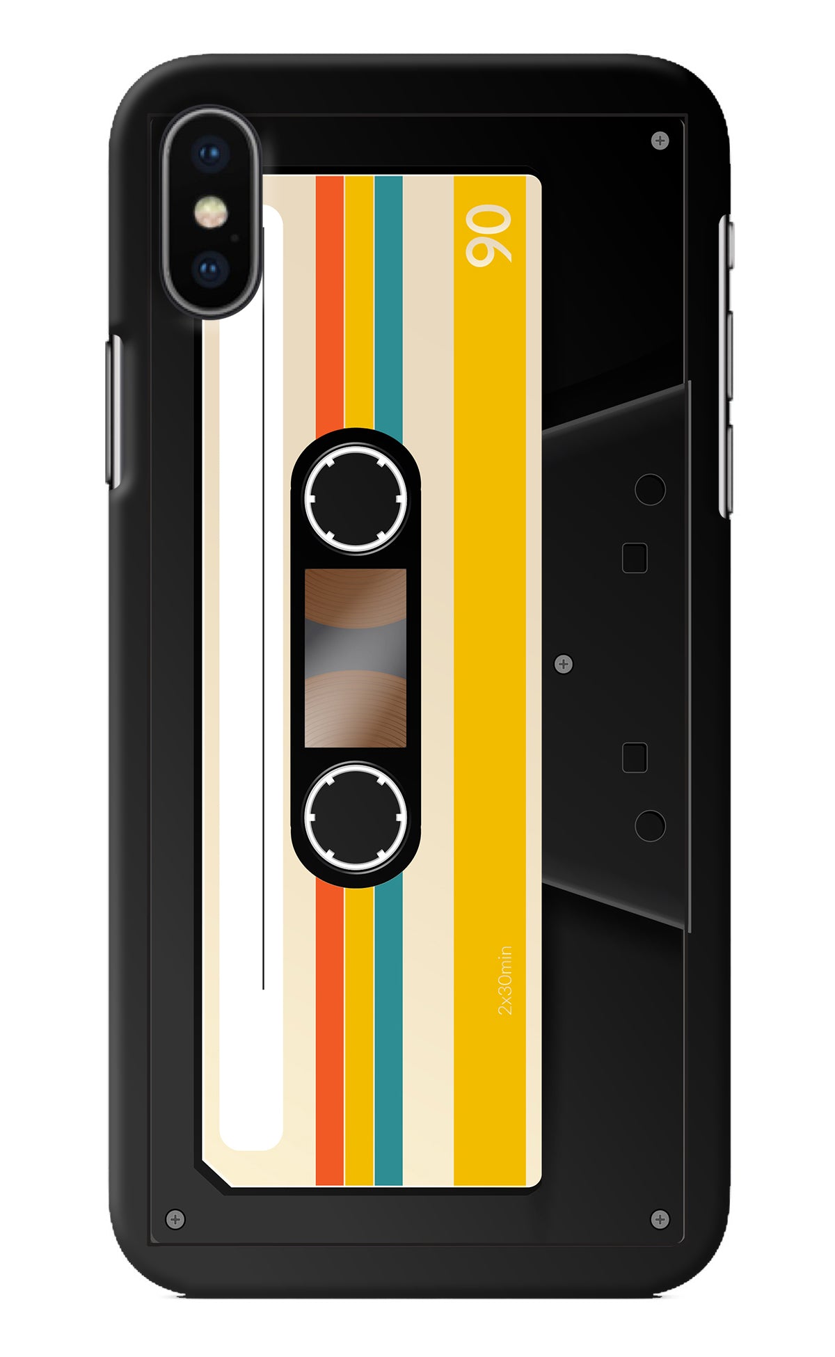 Tape Cassette iPhone X Back Cover