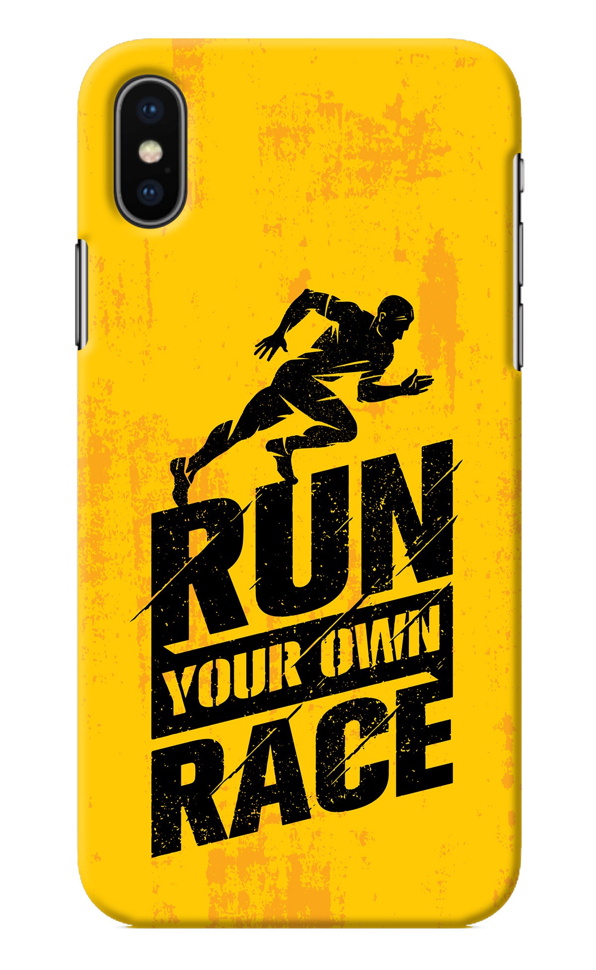 Run Your Own Race iPhone X Back Cover