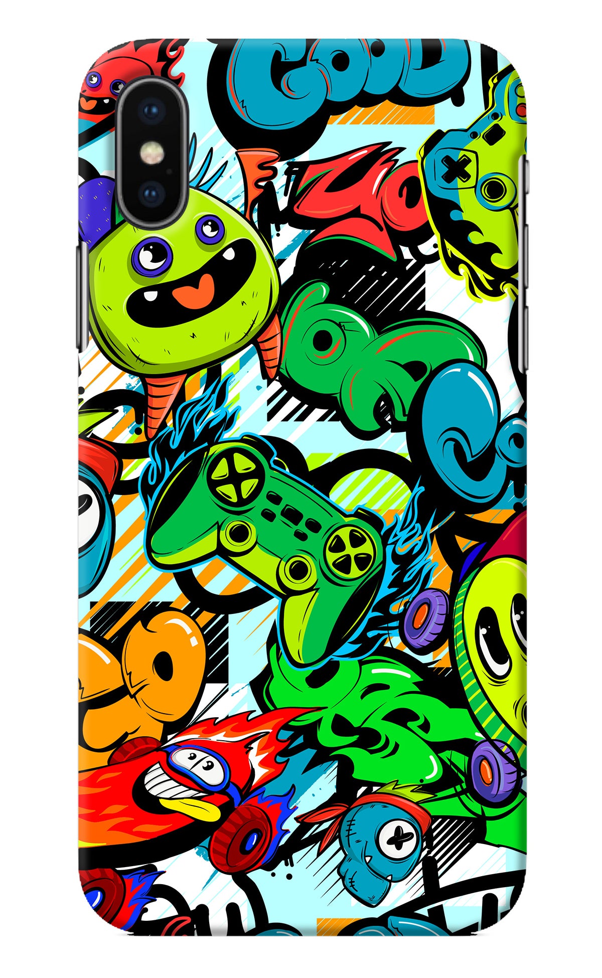 Game Doodle iPhone X Back Cover