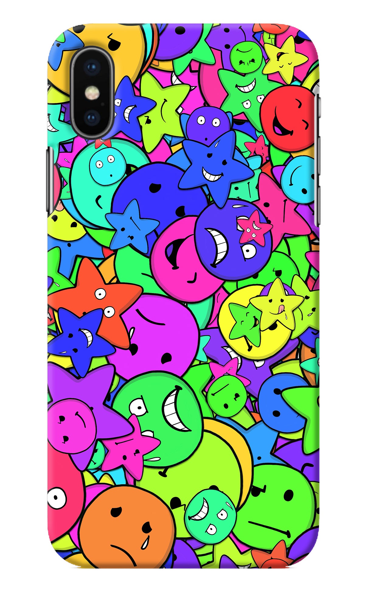 Fun Doodle iPhone X Back Cover