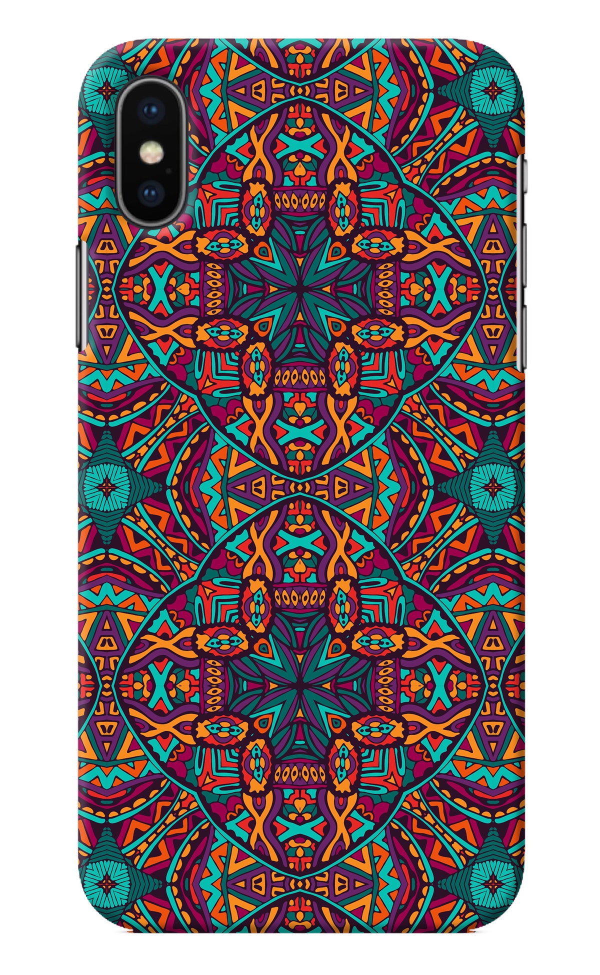 Colour Mandala iPhone X Back Cover