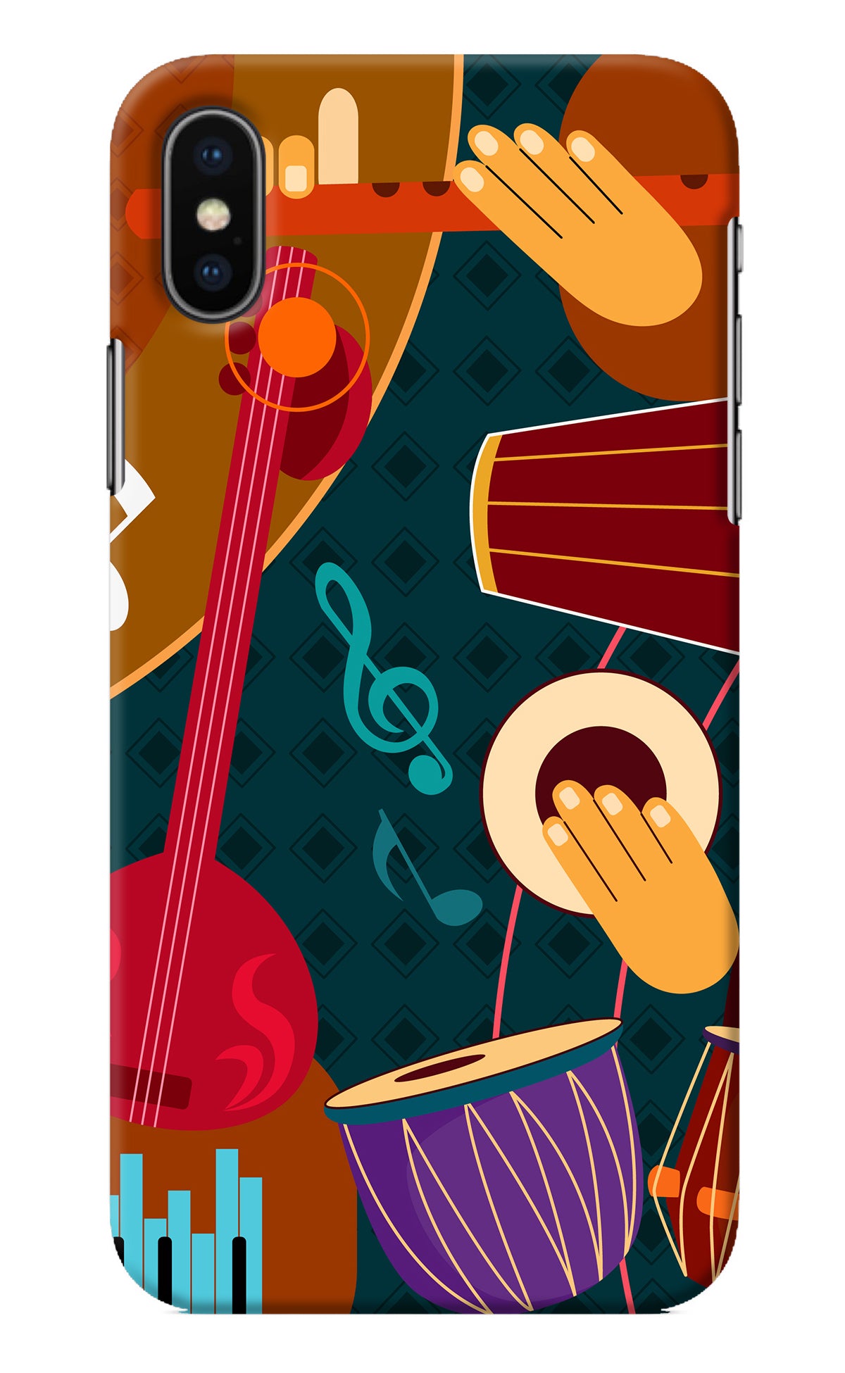 Music Instrument iPhone X Back Cover