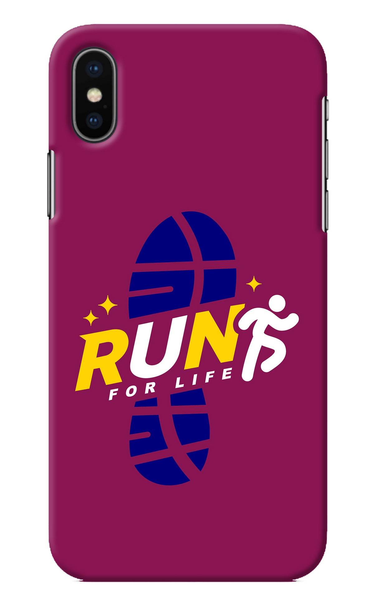 Run for Life iPhone X Back Cover