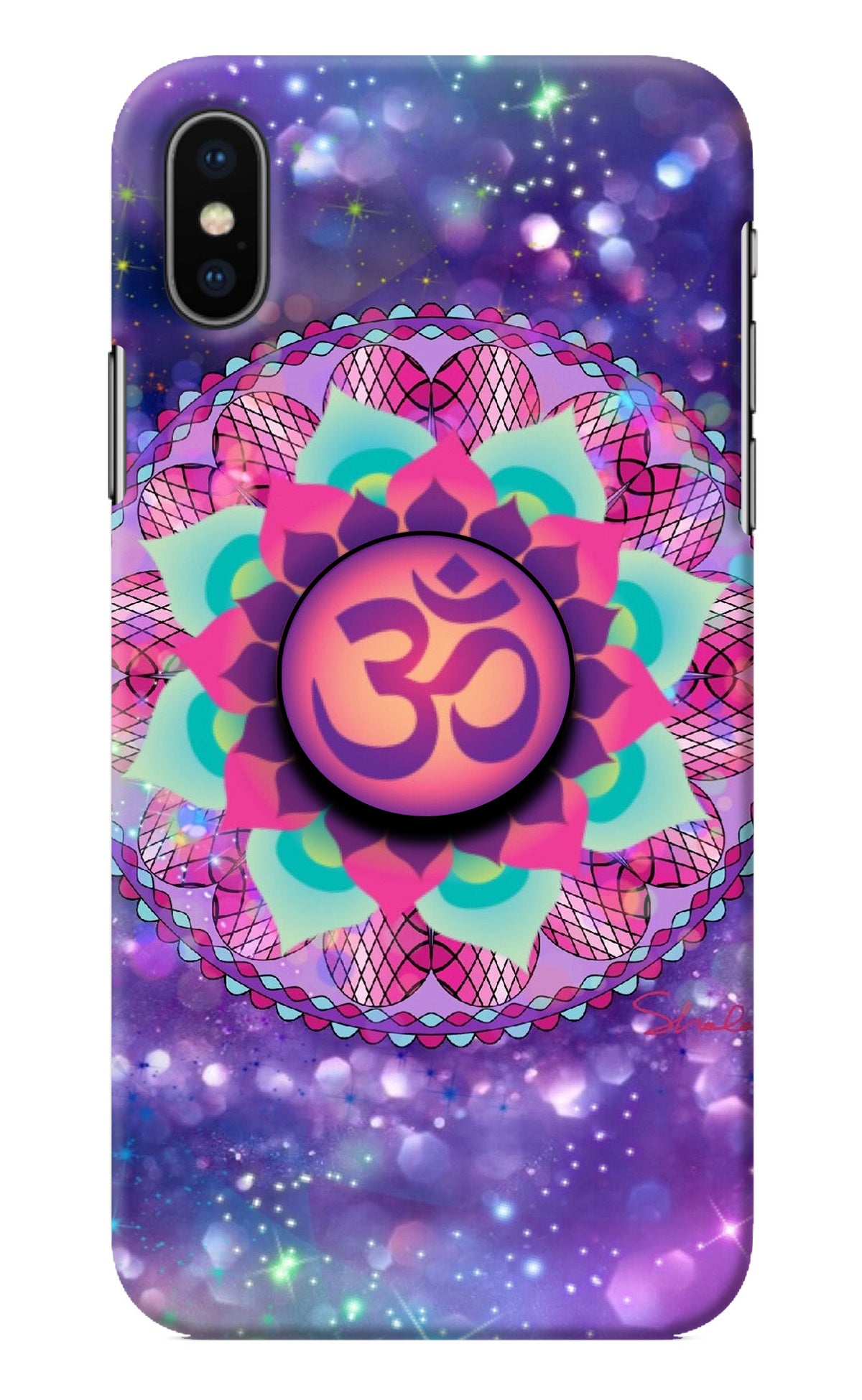 Om Purple iPhone X Pop Case