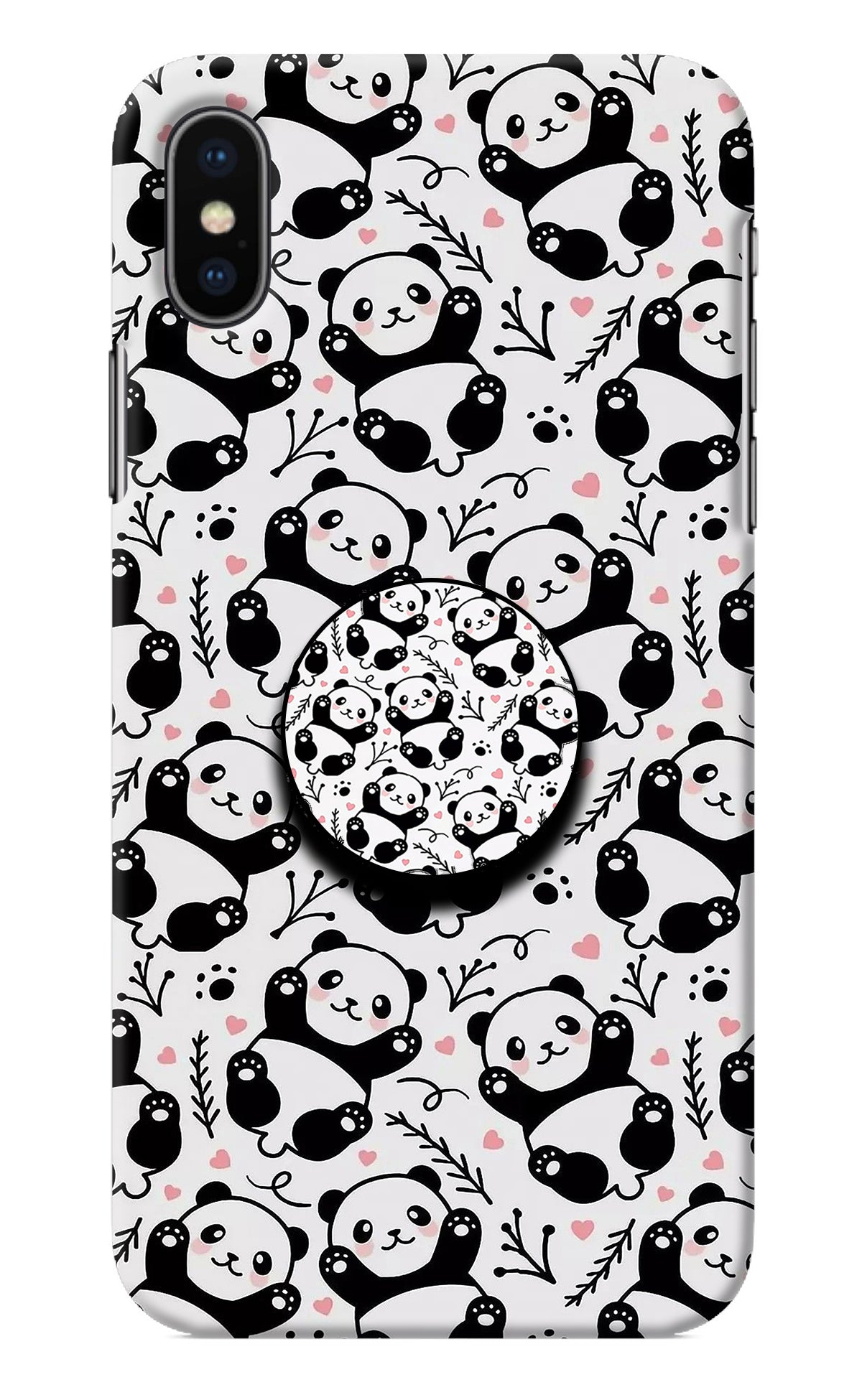 Cute Panda iPhone X Pop Case