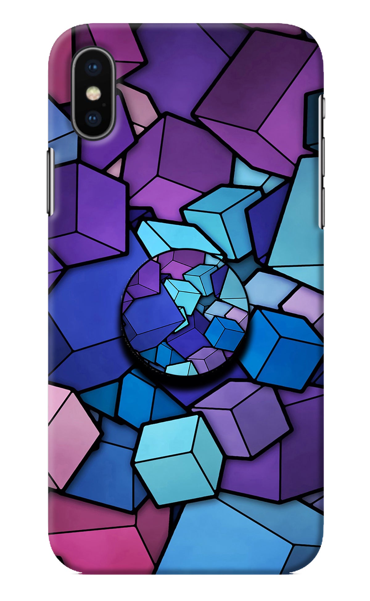 Cubic Abstract iPhone X Pop Case