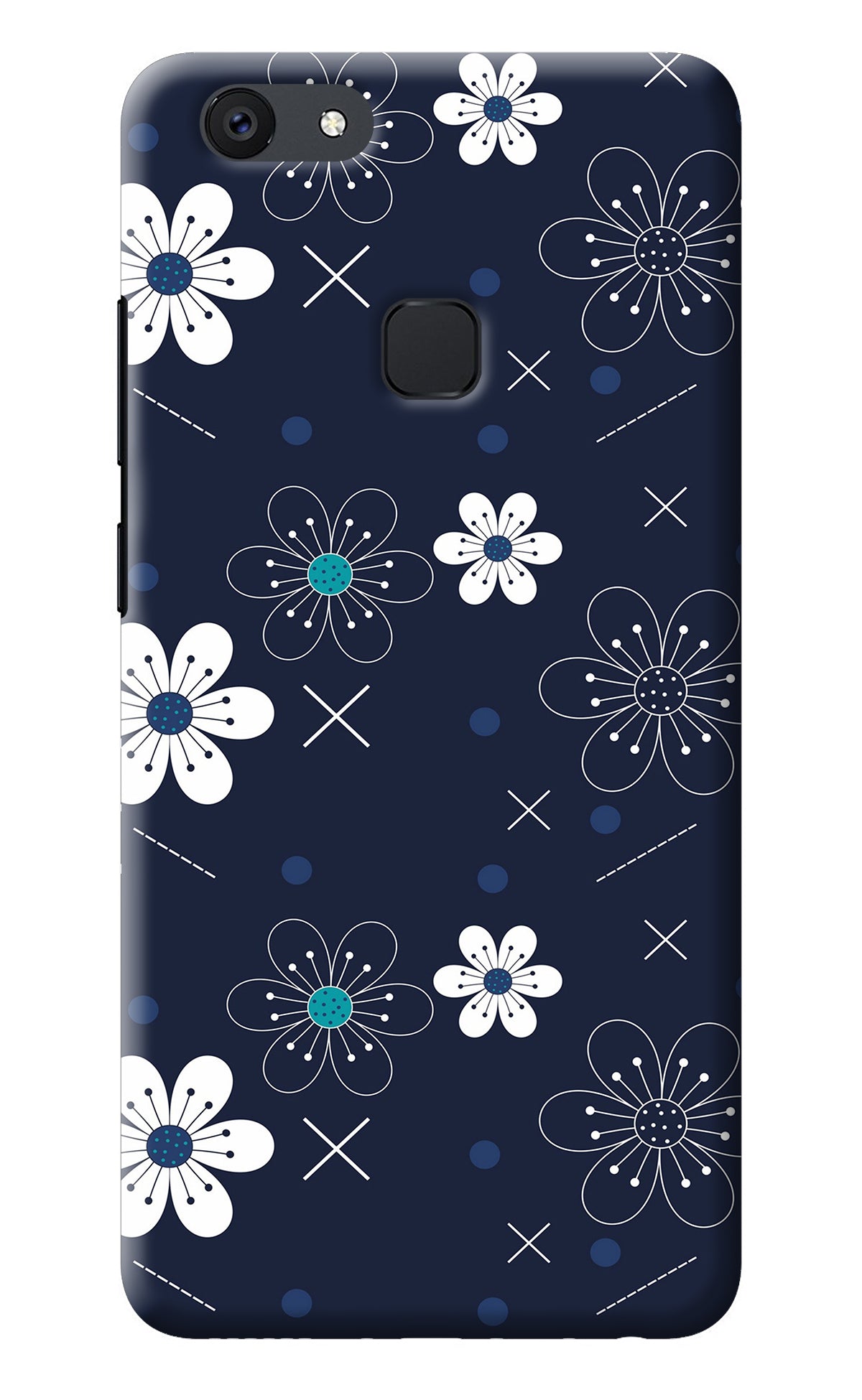 Flowers Vivo V7 Back Cover