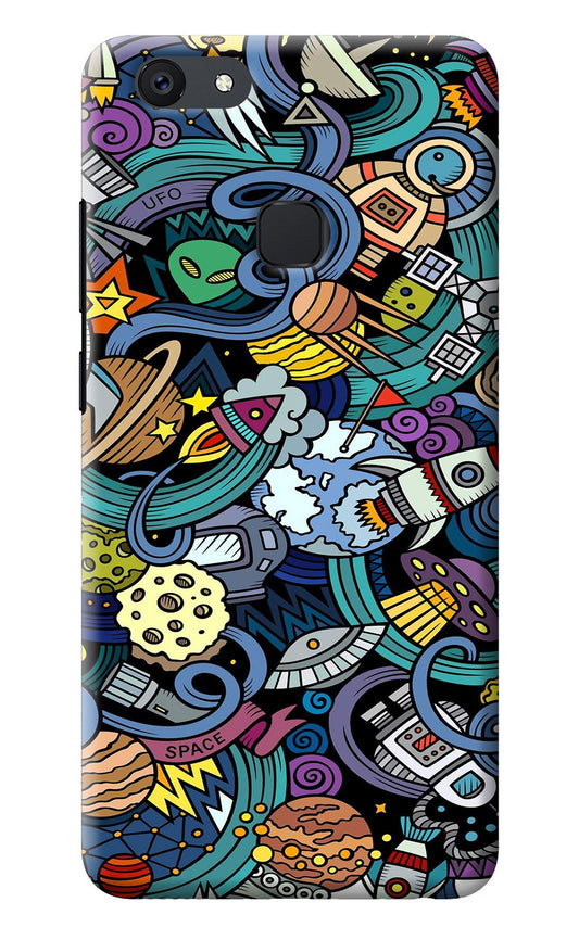 Space Abstract Vivo V7 Back Cover