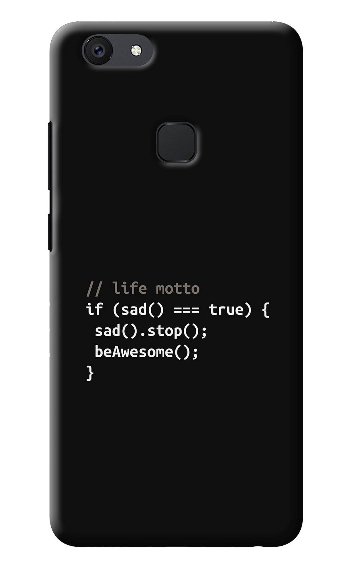 Life Motto Code Vivo V7 Back Cover