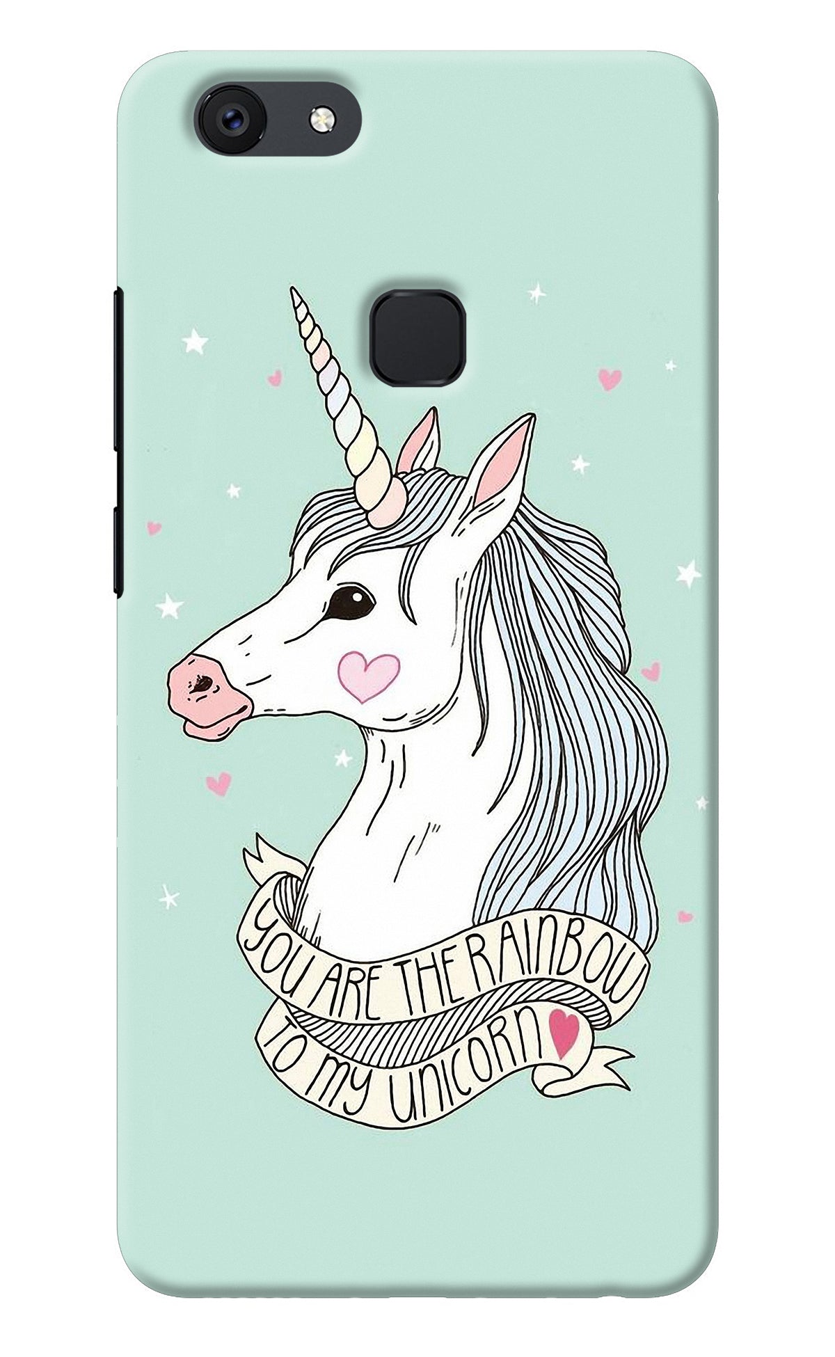 Unicorn Wallpaper Vivo V7 Back Cover